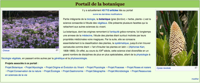 wikipedia botanique